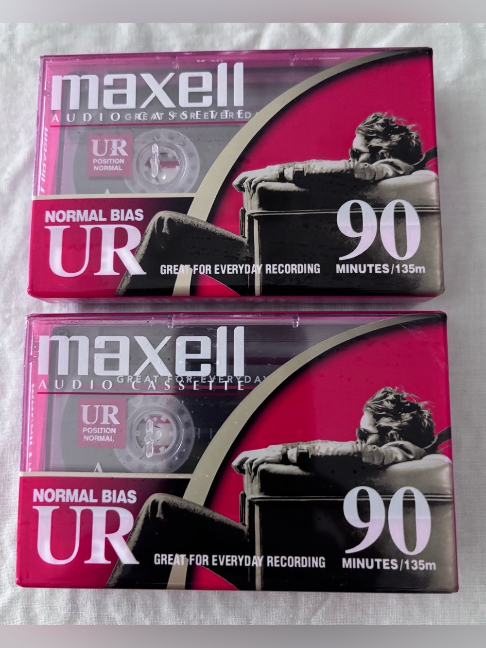 Maxell UR Audio Cassette Tapes 90 Minutes